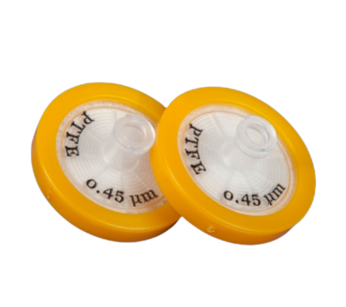 PTFE Syringe Filter with Glass Fiber Prefilter