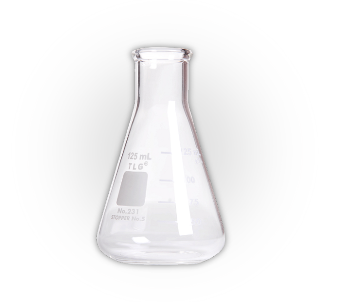 Erlenmeyer Flask, Narrow Neck With Graduation