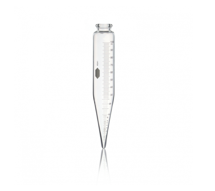 Conical centrifuge tubes with white graduation ( 100ml)