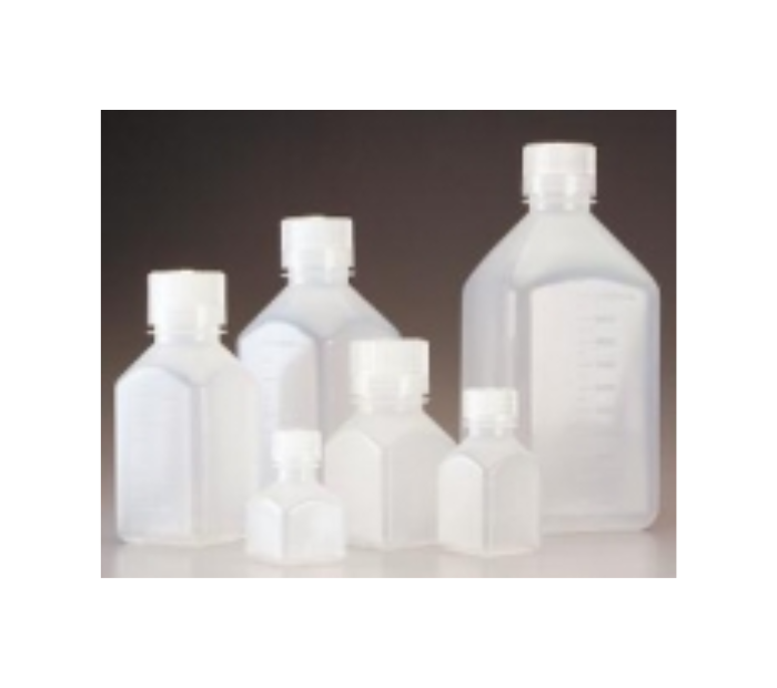 Square bottle, Plastic, Narrow Neck