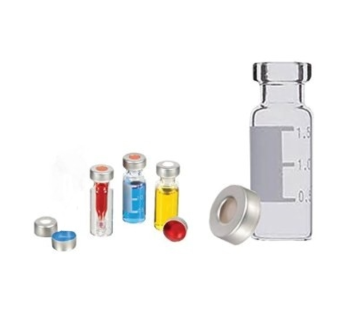 Clear Crimp Top Glass Chromatography Vials